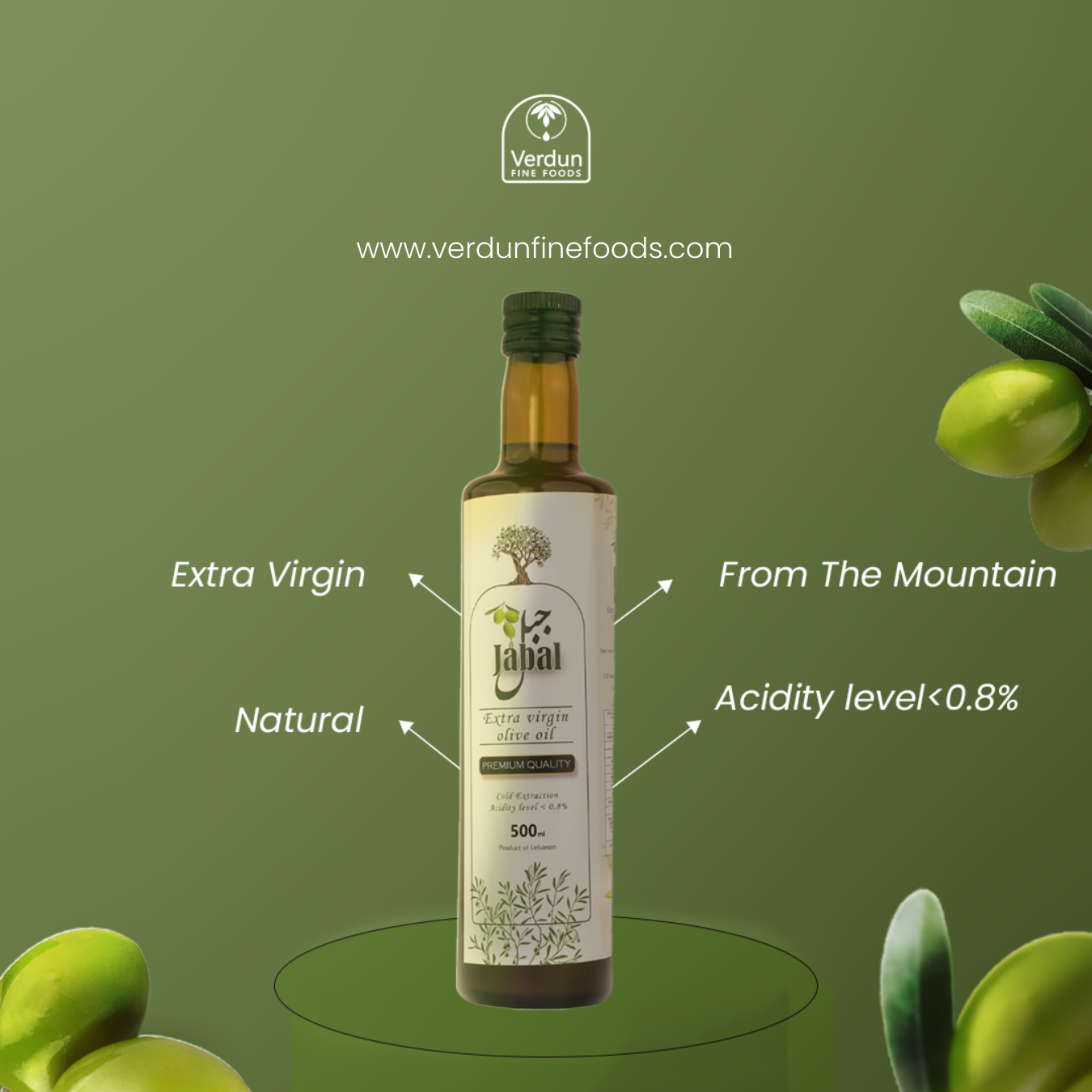 Jabal extra virgin olive oil 500 ml