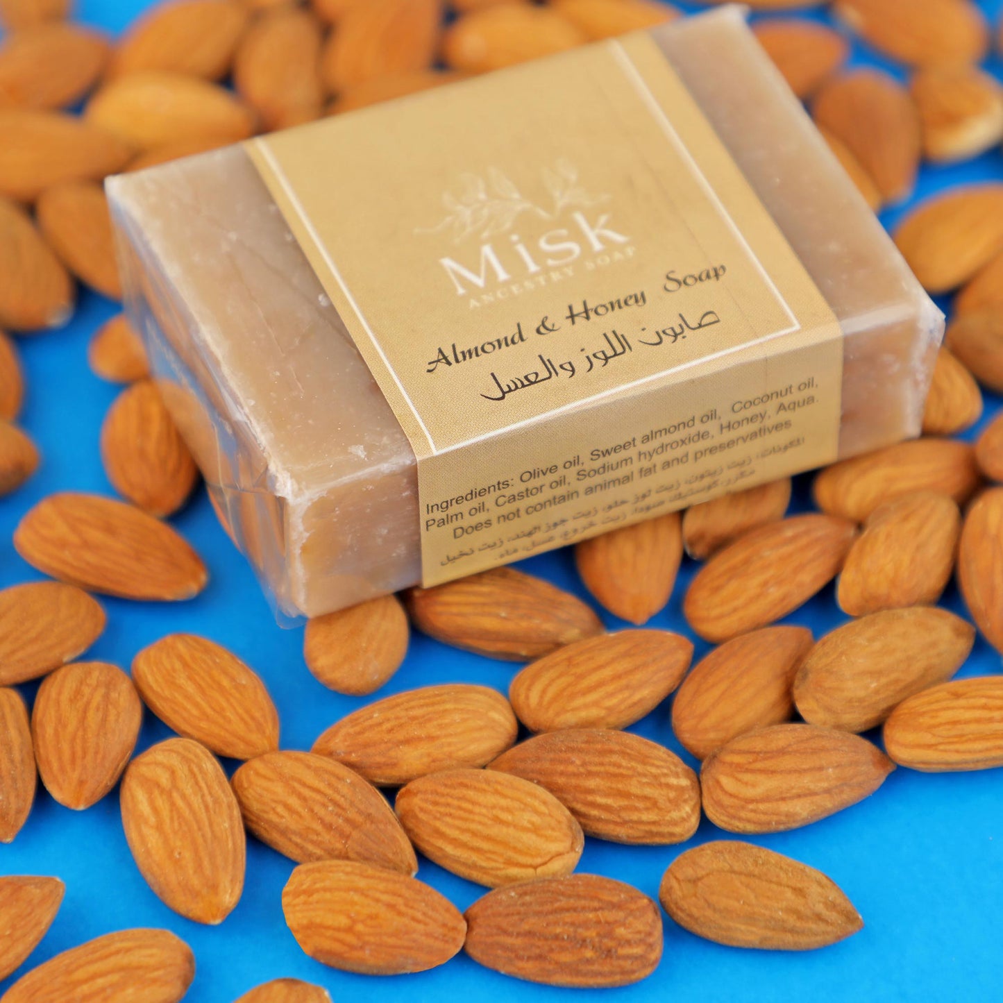 Misk Almond & honey soap 80g